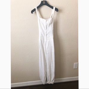 Bebe NWT Jump Suit White